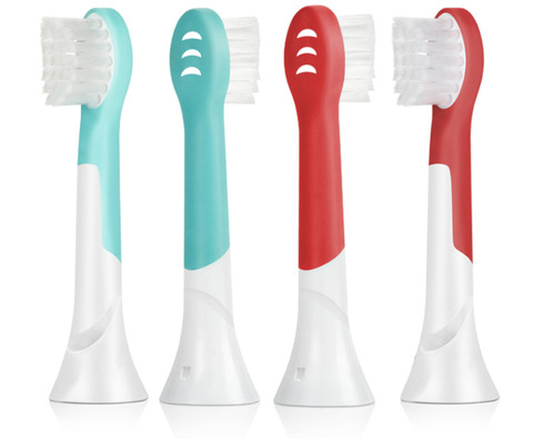 4 pièces enfants têtes de brosse de rechange fornbhbj YH733 ajustement HX6431 HX6500 HX6511 HX6530 HX6711 HX6730 HX6731 HX6910 6930 ► Photo 1/5