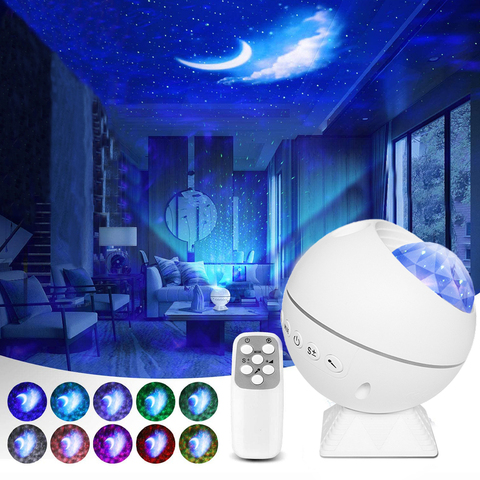 Projecteur LED de galaxie et de ciel étoilé, Laser, USB, veilleuse, luminaire décoratif d'intérieur ► Photo 1/6