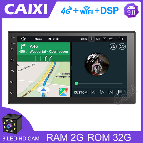 Auto Radio 2 Din Android8.1 GPS Navigation voiture Radio Hd7 