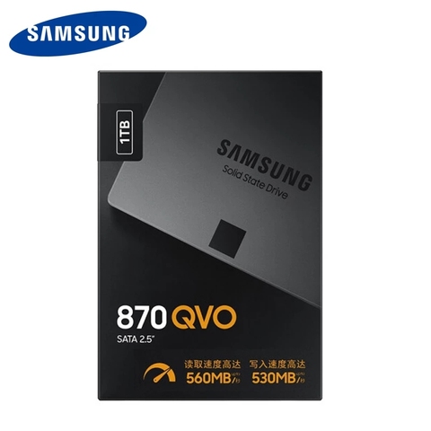 SAMSUNG – disque dur interne SSD, sata III, 870 QVO, 1 to, 2.5 pouces, pour ordinateur portable et de bureau, 2.5 ► Photo 1/6