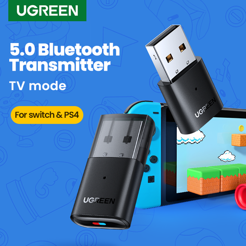 UGREEN USB Bluetooth 5.0 transmetteur Audio adaptateur pour Airpods ordinateur PS4 Pro Nintendo Switch Bluetooth adaptateur TV Mode ► Photo 1/6