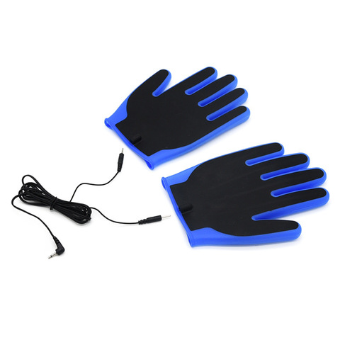 Gants conducteurs, accessoires de jouets sexuels, chocs électriques, massage, électrode ► Photo 1/6