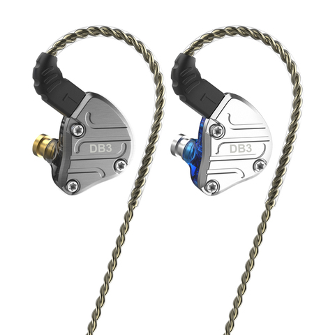 2022 NiceHCK DB3 2DD + 1BA hybride 3 unités de pilote dans l'oreille écouteurs moniteur en cours d'exécution Sport casque HIFI Earbud IEM DJ 2Pin NX7 X49 ► Photo 1/6