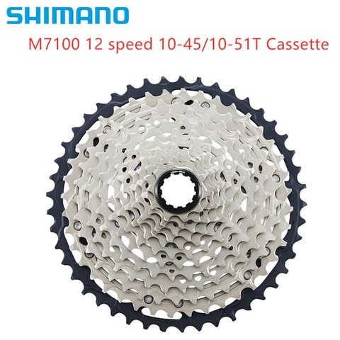 Shimano SLX XT M8100 M7100 M6100 Cassette 12 vitesse 10-51T 10-45T Cassette Roue Libre VTT Vtt 12 vitesse Pièces De Vélo ► Photo 1/6