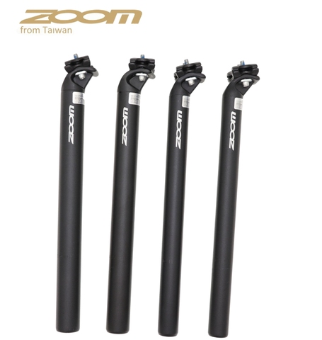 Zoom-tige de selle légère, semblable à la fibre de carbone, pour vtt, 280g, noir mat, 27.2, 28.6, 30, 30.4, 30.9, 31.6mm, 350mm ► Photo 1/6