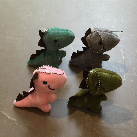 Choix de couleurs-jouet en peluche petit dinosaure, porte-clés en peluche Animal; Porte-clés poupée cadeau enfant ► Photo 1/6