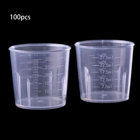 Kit de gobelets doseurs en résine époxy, 100 pièces, 30ML, fabrication de bijoux, O01 19 livraison directe ► Photo 1/6