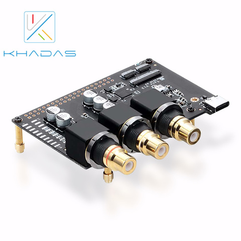 Khadas-carte son externe Hi Res, USB DAC, avec puce 32 bits ES9038Q2M XMOS XU208, carte son externe avec entrée S/PDIF ► Photo 1/6