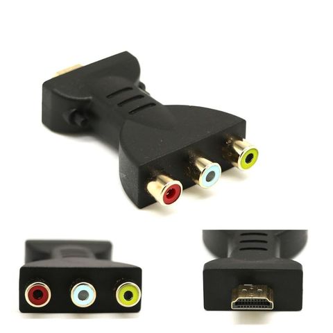 HDMI-compatible mâle à 3 RCA femelle Audio vidéo adaptateur Composite AV convertisseur pour TV DVD 720p et 1080p signaux numériques ► Photo 1/5