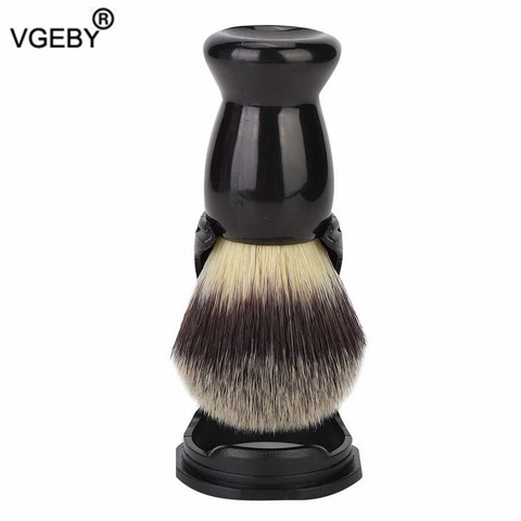 Chaude Blaireau Set De Support Acrylique Noir Blaireau Support Brosse À Barbe Outil De Rasage ► Photo 1/6