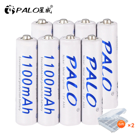 PALO 1100mAh 1.2v AAA batterie Rechargeable AAA Nimh batterie de pré-charge pour jouet lumineux à LED caméra MP3 Mp4 Microphone batterie ► Photo 1/6