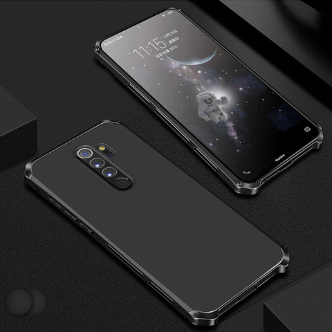 Coque de téléphone antichoc pour Xiaomi Redmi Note 8 Pro note 7 pro note 6 5 pro mi 10 pro pare-chocs en aluminium métallique + housse de protection rigide ► Photo 1/6