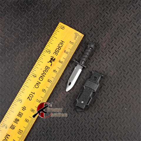 Couteau en plastique tactique classique, modèles de poignard du Corps des Marine américain M9 pour figurines de soldat de 12 pouces, échelle 1/6 ► Photo 1/6