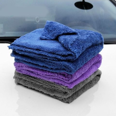1pc 350GSM lavage de voiture Premium microfibre voiture détaillant Super absorbantserviette Ultra doux sans bord voiture lavage séchage serviette ► Photo 1/6