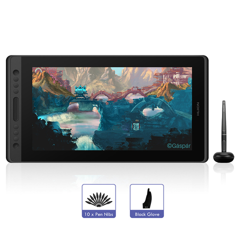 Huion Kamvas Pro 16 stylo à dessin tablette moniteur numérique graphique tablette stylo affichage moniteur 15.6 pouces avec stylet sans batterie ► Photo 1/6