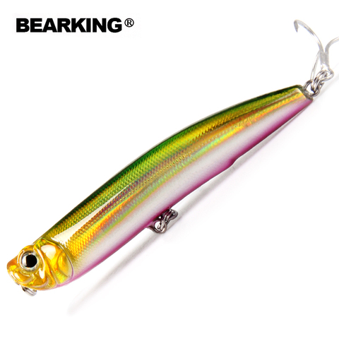 Bearking professionnel chaude qualité de pêche leurres, couleurs assorties, penceilbait 90mm 10g, flottant, topwater, Livraison gratuite minnow ► Photo 1/6