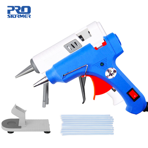 PROSTORMER-Mini pistolet à colle chaude 20W, pour bâtons de colle de 7mm, thermofusible, prise ue, Base en option ► Photo 1/6