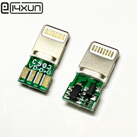 2 ensembles Type de soudage 8Pin prise mâle avec données écouteur écouteur USB connecteur adaptateur convertisseur pour iphone 8 9 10 11 Plus XR plus ► Photo 1/1