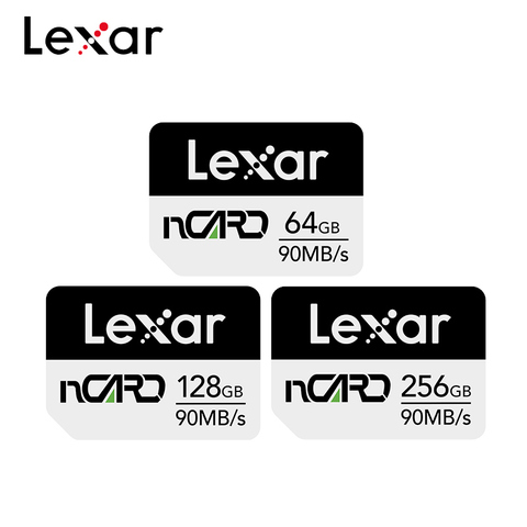 Lexar-carte n/64 go/256 go/128 go, Nano, 90 mo/s Max, carte mémoire pour téléphone HUAWEI P30 Mate 20, Original, nouveau ► Photo 1/6