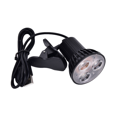 Lumière USB Super lumineuse pour ordinateur Portable PC Portable Flexible 3 Clip LED sur livre lumière lampe de lecture de bureau Portable éclairage intérieur ► Photo 1/5