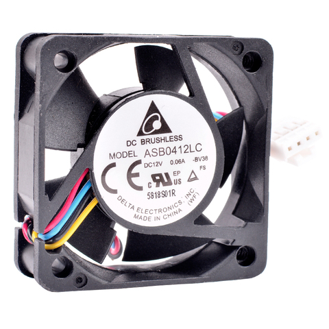 ASB0412LC 4cm 4013 40x40x13mm 40mm ventilateur DC12V 0.06A silencieux 4 ligne PWM commutateur routeur UPC amplificateur de puissance carte ventilateur de refroidissement ► Photo 1/4