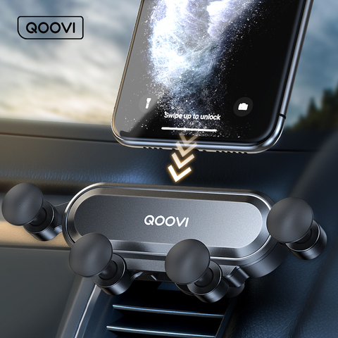 Support de téléphone portable par gravité pour voiture, pas de Support magnétique pour grille d'aération, pour iPhone 11 Xiaomi Samsung ► Photo 1/6