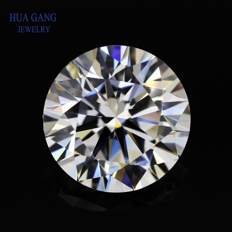 Moissanite-perles en pierre, rondes et brillantes 1 Carat de couleur D, 6.5mm, excellente coupe, Test positif, diamant de laboratoire VVS1 ► Photo 1/6