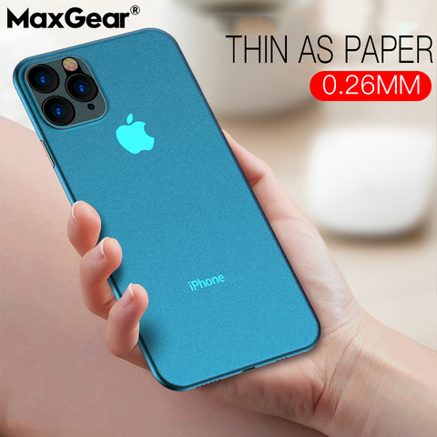 De luxe Ultra Mince Doux 0.2mm PP Mat Pour iPhone 12 11 Pro XS Max XR XS X Pour iPhone 6s 7 8 Plus SE 2 Étui antichoc ► Photo 1/6