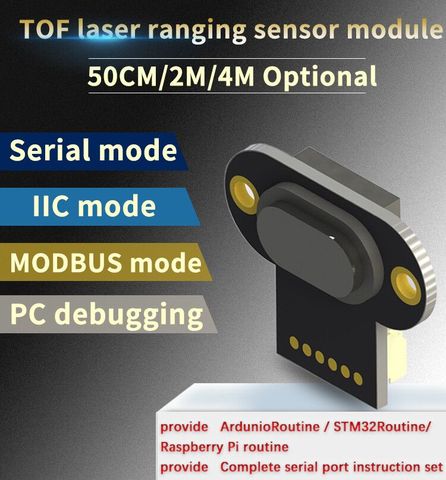 Module de mesure de Distance Laser TOF050H 200H 400H, sortie de Port série MODBUS IIC multimode au-delà de TOF10120 pour Arduino ► Photo 1/6