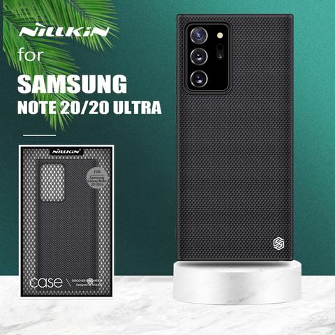 Pour Samsung Galaxy Note 20 Ultra étui Nillkin 3D texturé en Nylon PC mince couverture arrière doux bord coque de téléphone pour Samsung Note 20 5G ► Photo 1/6