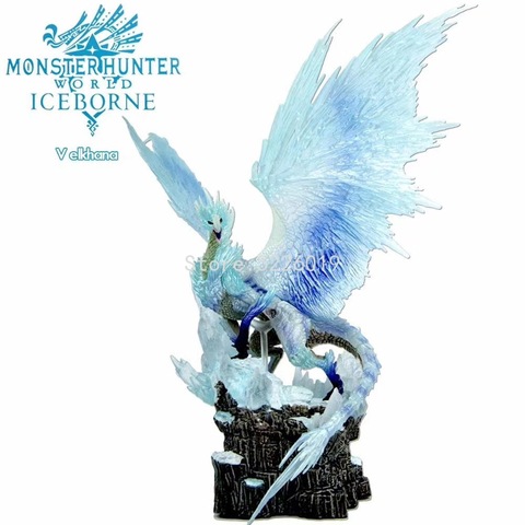 Figurines de jeux Monster Hunter World Iceborne Velkhana, monstre du monde, jeu PS4, figurine de Dragon, 22cm ► Photo 1/6
