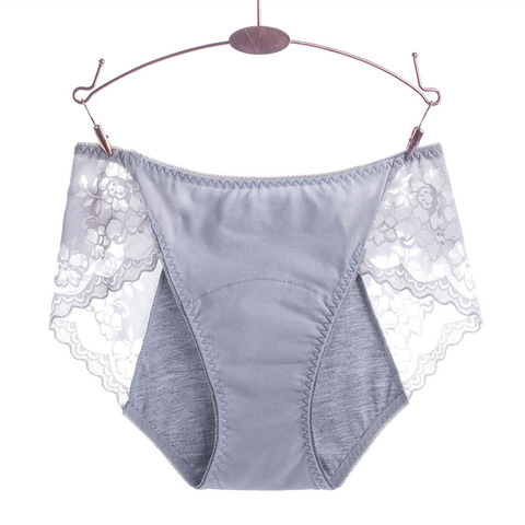 Culotte en dentelle de coton Sexy pour femmes, nouveauté, anti-fuite, culotte menstruelle, respirante à haute élasticité, sous-vêtements doux ► Photo 1/6