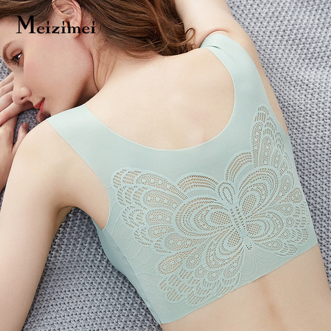 Meizimei – soutien-gorge de Sport pour femmes, soutien-gorge de nuit papillon, Sexy, grande taille, Bralette sans couture, soutien-gorge Push Up pour filles ► Photo 1/6