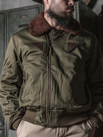 Bronson-veste de vol Type USAAF 1944 pour hommes, manteau bombardier, intermédiaire, B-15A ► Photo 1/6