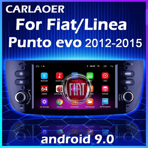 Voiture Android pour Fiat Linea Punto EVO 2012 2013 2014 2015 Grande Linea 2007-12 Auto Radio stéréo GPS Navigation lecteur multimédia ► Photo 1/6