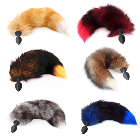 Fox tail en Silicone, Plug Anal, jouets sexuels godemichet Anal, jeux de sexe, jeu de rôle, Cosplay, fiche livraison directe ► Photo 1/6