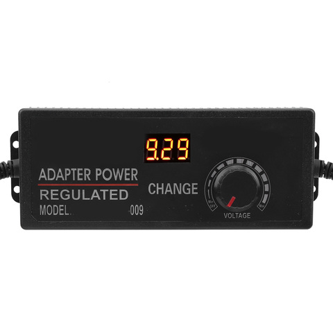 Adaptateur d'alimentation cc réglable 9-24V 30-120W adaptateurs d'alimentation universels avec écran d'affichage tension régulée prise ue ► Photo 1/6