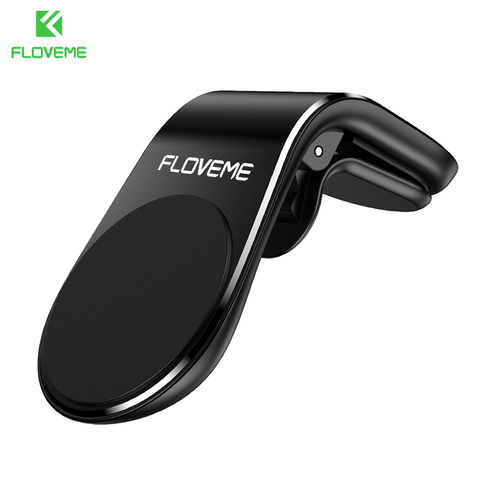 FLOVEME support de téléphone de voiture magnétique pour téléphone dans la voiture L forme évent support de montage aimant support Mobile pour iphone X 11 Samsung S9 ► Photo 1/6