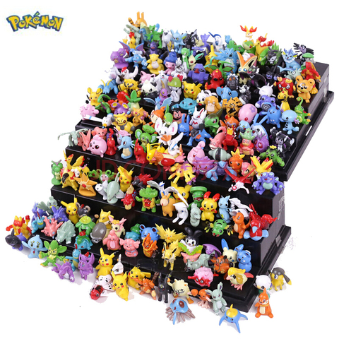 Pokemon poupée en plastique monstre Pikachu figurine modèle Mini poupée Collection jouets décoratifs Pokemon jouet modèle enfants cadeaux ensemble ► Photo 1/6