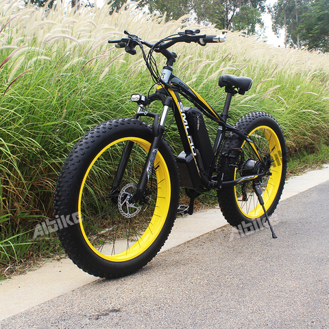Vélo électrique pour adultes, pneus larges de 4.0x26 pouces, 48V /13AH, moteur de 1000W, 21 vitesses ► Photo 1/6