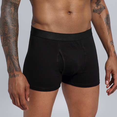 Boxer pour hommes en coton, caleçon respirant, taille européenne ► Photo 1/6