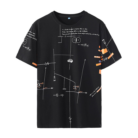 HIO HOP hommes amples T-shirts impression décontracté 2022 été manches courtes noir blanc t-shirt T-shirts Plus surdimensionné L-6XL 7XL 8XL 9XL ► Photo 1/5