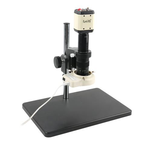 Caméra de Microscope numérique VGA AV USB + objectif 180X // 300X c-mount pour réparation de soudage de téléphone PCB SMD ► Photo 1/6