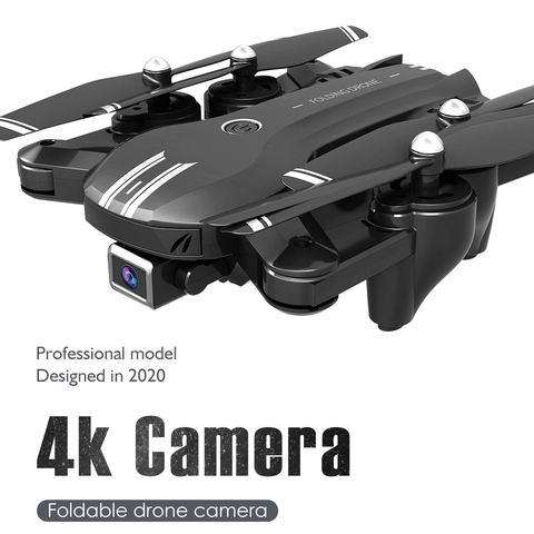 H168 RC drone avec 4k double caméra grand Angle HD Wifi Fpv professionnel quadrirotor Selfie pliable dron jouets pour garçons 10 ans ► Photo 1/1