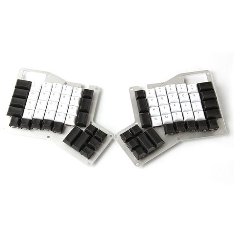 1 ensemble Ergodox Ergo PBT capuchon de clé deux mains séparation clavier mécanique DSA profil laser gravure keycap pour MX commutateurs ► Photo 1/4