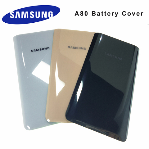 Coque arrière en verre pour Samsung Galaxy A80, A805, A80, SM-A8050 ► Photo 1/6