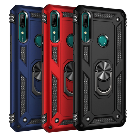 Coque blindée avec anneau magnétique pour Huawei, étui pour P Smart Z Y9 Prime 2022 P20 P30 P40 Pro Mate 20 30 Nova 5T 6SE 7i Honor 10 Lite 9X Y9S ► Photo 1/6