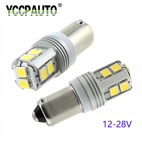 YCCPAUTO T4W BA9S LED des Ampoules Blanc BAX9S H6W Voiture FEU DE POSITION LATÉRAL LED 12V 24V Auto FEUX de gabarit 6000K 2 pièces ► Photo 1/6