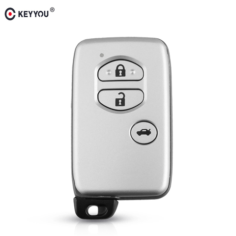 KEYYOU – coque de clé télécommande intelligente, non coupée, pour Toyota Land Cruiser Prado Prius Land Avalon, avec lame intérieure ► Photo 1/6