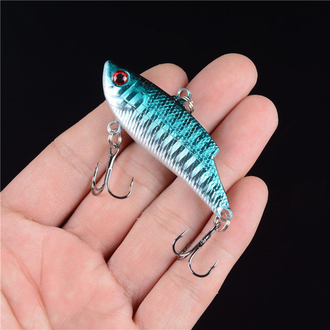 Pièces rigide de type cuillère VIB pour la pêche en hiver, appât artificiel idéal pour la pêche à la manivelle, Wobbler, 57mm, 10g, 1 pièce ► Photo 1/6